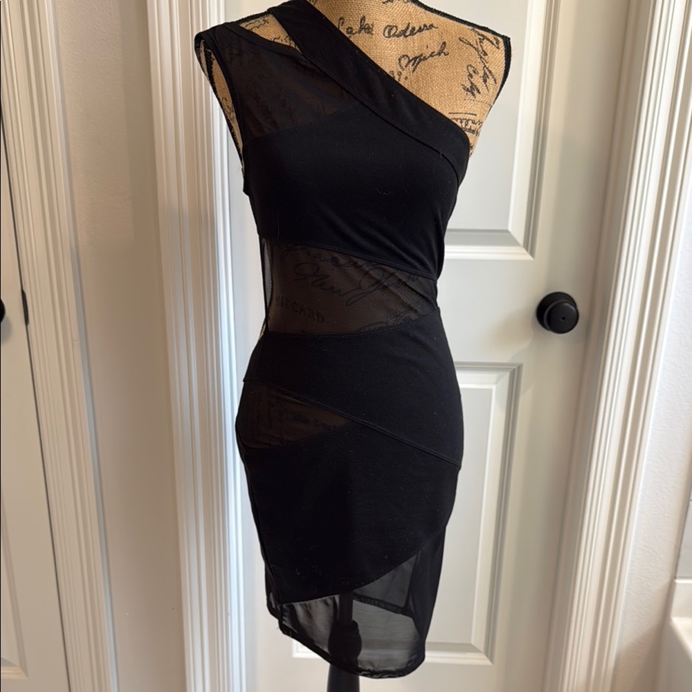 Dreamgirl Blue One Shoulder Bodycon Dress